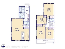 【神奈川県/横浜市磯子区栗木】横浜市磯子区栗木1丁目 新築一戸建て 間取り図
