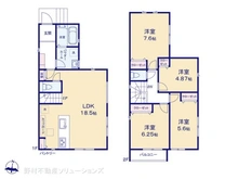 【神奈川県/横浜市磯子区栗木】横浜市磯子区栗木1丁目 新築一戸建て 間取り図