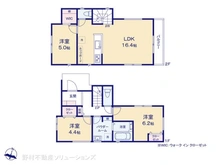 【神奈川県/横浜市港南区港南】横浜市港南区港南1丁目 新築一戸建て 間取り図