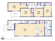 【神奈川県/横浜市港南区港南】横浜市港南区港南5丁目 新築一戸建て 間取り図