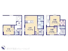 【神奈川県/横浜市青葉区市ケ尾町】横浜市青葉区市ケ尾町 新築一戸建て 間取り図