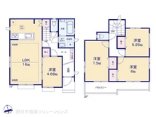 【神奈川県/横浜市青葉区荏田西】横浜市青葉区荏田西3丁目 新築一戸建て 間取り図