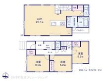 【神奈川県/横浜市青葉区大場町】横浜市青葉区大場町 新築一戸建て 間取り図