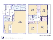【神奈川県/横浜市青葉区新石川】横浜市青葉区新石川4丁目 新築一戸建て 間取り図