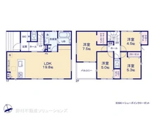【神奈川県/横浜市青葉区新石川】横浜市青葉区新石川4丁目 新築一戸建て 間取り図