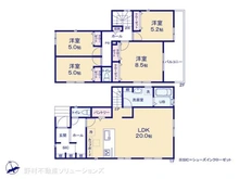 【神奈川県/横浜市青葉区新石川】横浜市青葉区新石川4丁目 新築一戸建て 間取り図