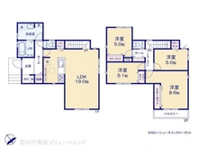【神奈川県/横浜市青葉区新石川】横浜市青葉区新石川4丁目 新築一戸建て 間取り図