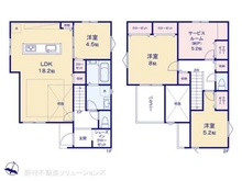 【神奈川県/横浜市青葉区あざみ野】横浜市青葉区あざみ野3丁目 新築一戸建て 間取り図