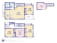 【神奈川県/横浜市都筑区南山田町】横浜市都筑区南山田町 新築一戸建て 間取り図