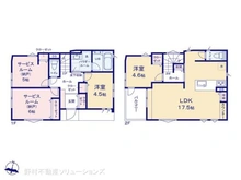 【神奈川県/横浜市都筑区川和町】横浜市都筑区川和町 新築一戸建て 間取り図