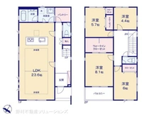 【神奈川県/横浜市青葉区美しが丘】横浜市青葉区美しが丘4丁目 新築一戸建て 間取り図