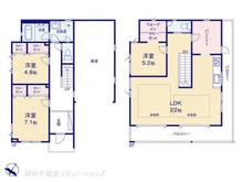 【神奈川県/横浜市青葉区美しが丘】横浜市青葉区美しが丘4丁目 新築一戸建て 間取り図