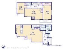 【神奈川県/横浜市都筑区池辺町】横浜市都筑区池辺町 新築一戸建て 間取り図
