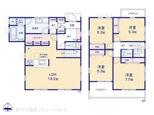 【神奈川県/横浜市都筑区川和町】横浜市都筑区川和町 新築一戸建て 間取り図