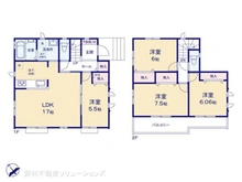 【神奈川県/川崎市宮前区東有馬】川崎市宮前区東有馬2丁目 新築一戸建て 間取り図