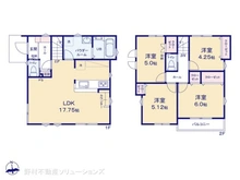 【神奈川県/川崎市宮前区東有馬】川崎市宮前区東有馬5丁目 新築一戸建て 間取り図