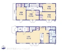 【神奈川県/川崎市宮前区東有馬】川崎市宮前区東有馬5丁目 新築一戸建て 間取り図