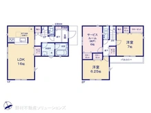 【神奈川県/横浜市青葉区荏田西】横浜市青葉区荏田西3丁目 新築一戸建て 間取り図