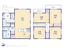 【東京都/小金井市貫井南町】小金井市貫井南町1丁目 新築一戸建て 間取り図