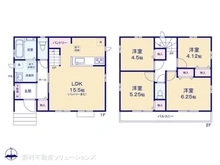 【東京都/小平市鈴木町】小平市鈴木町1丁目 新築一戸建て 間取り図