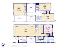【東京都/小金井市中町】小金井市中町1丁目 新築一戸建て 間取り図