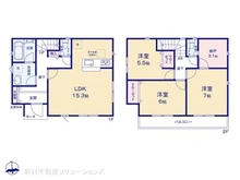 【東京都/小平市鈴木町】小平市鈴木町1丁目 新築一戸建て 間取り図