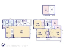 【東京都/小平市大沼町】小平市大沼町4丁目 新築一戸建て 間取り図
