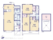 【東京都/小平市大沼町】小平市大沼町4丁目 新築一戸建て 間取り図