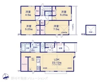 【東京都/小金井市前原町】小金井市前原町3丁目 新築一戸建て 間取り図