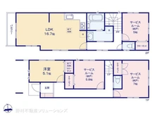 【東京都/小平市喜平町】小平市喜平町1丁目 新築一戸建て 間取り図