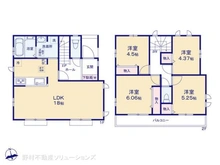 【東京都/小金井市貫井南町】小金井市貫井南町1丁目 新築一戸建て 間取り図