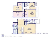 【東京都/小平市花小金井】小平市花小金井3丁目 新築一戸建て 間取り図