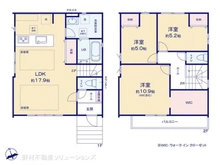 【東京都/小金井市中町】小金井市中町1丁目 新築一戸建て 間取り図