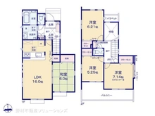 【東京都/小平市大沼町】小平市大沼町6丁目 新築一戸建て 間取り図