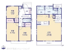 【東京都/小平市大沼町】小平市大沼町6丁目 新築一戸建て 間取り図