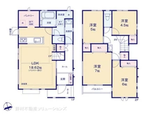 【東京都/小金井市緑町】小金井市緑町5丁目 新築一戸建て 間取り図