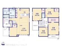 【東京都/小金井市東町】小金井市東町1丁目 新築一戸建て 間取り図