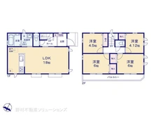 【東京都/小平市鈴木町】小平市鈴木町1丁目 新築一戸建て 間取り図