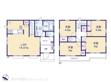 【東京都/小平市鈴木町】小平市鈴木町1丁目 新築一戸建て 間取り図