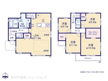 【東京都/小平市学園東町】小平市学園東町3丁目 新築一戸建て 間取り図