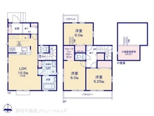 【東京都/小平市学園東町】小平市学園東町3丁目 新築一戸建て 間取り図