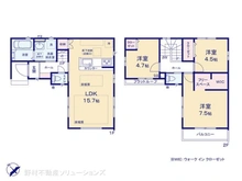 【東京都/小平市花小金井南町】小平市花小金井南町3丁目 中古一戸建て 間取り図