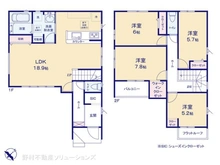 【東京都/東村山市青葉町】東村山市青葉町2丁目 新築一戸建て 間取り図