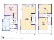 【東京都/小平市美園町】小平市美園町1丁目 新築一戸建て 間取り図