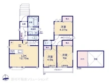 【東京都/小平市上水南町】小平市上水南町4丁目 新築一戸建て 間取り図