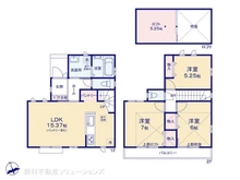 【東京都/小平市鈴木町】小平市鈴木町1丁目 新築一戸建て 間取り図