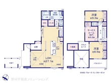 【東京都/東村山市萩山町】東村山市萩山町2丁目 新築一戸建て 間取り図