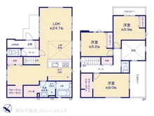 【東京都/東村山市青葉町】東村山市青葉町2丁目 新築一戸建て 間取り図