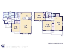 【東京都/東村山市青葉町】東村山市青葉町1丁目 新築一戸建て 間取り図
