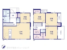 【東京都/東村山市青葉町】東村山市青葉町3丁目 新築一戸建て 間取り図